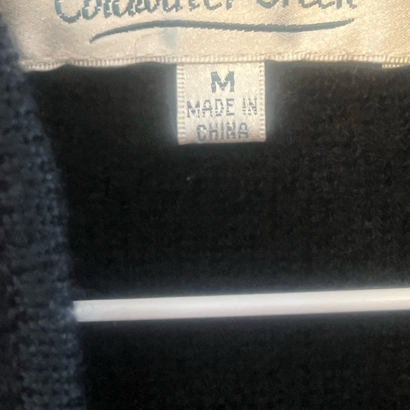 Coldwater Creek 100% Wool Embroidery Duster Medium - Picture 2 of 6